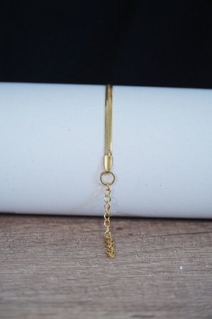 İtalyan Tasarım Çelik Çift Bileklik  Unisex Altın Gümüş Renk, Kararmaz 2 Adet