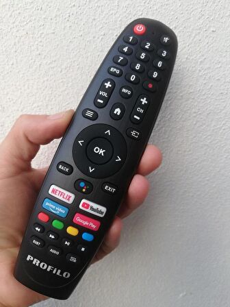 Profilo 65PA525EG  Android Smart Tv Kumanda-No Mic.