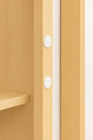 150'li Yapışkanlı Beyaz Eva Dolap Çekmece Kapağı Ses Stoperi Tamponu Koruyucu Engelleyici 10 mm