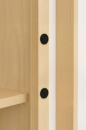 150'li Yapışkanlı Siyah Eva Dolap Çekmece Kapağı Ses Stoperi Tamponu Koruyucu Engelleyici 10 mm