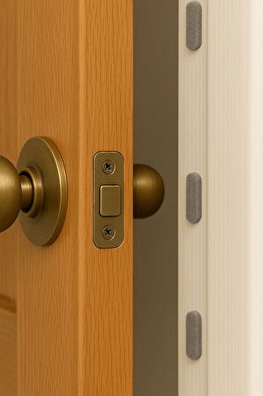 30'lu Yapışkanlı Gri Eva Dolap Çekmece Kapağı Ses Stoperi Tamponu Koruyucu Engelleyici 22 mm Oval