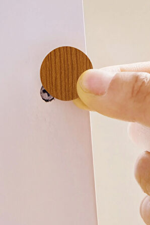 Yapışkanlı Yapıştırma Vida Tapası Tıpası Antik Çam Vida Kapatıcı Kapağı (200 Adet)