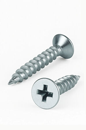 50 Adet Sunta Vidası 3.5x20 Mm Sivri Uçlu Ahşap Tahta Ağaç Mobilya Ayak Kulp Vidası