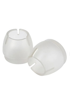 16 Adet Şeffaf 21 Mm Pvc Sandalye Profil Ayak Pabucu Sessiz Yumuşak Sandalye Zemin Koruyucu