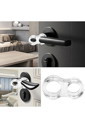 10 Adet Silikon Kapı Stoperi Tamponu Şeffaf Kapı Kolu Stopu Durdurucu Tutucu Sessiz Stop