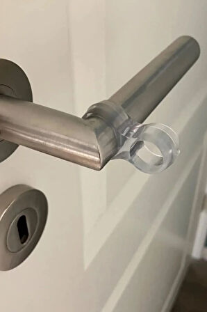 5 Adet Şeffaf Silikon Kapı Durdurucu Tutucu Pencere Kolu Stoperi Kapı Kolu Tamponu