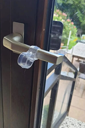 5 Adet Şeffaf Silikon Kapı Durdurucu Tutucu Pencere Kolu Stoperi Kapı Kolu Tamponu