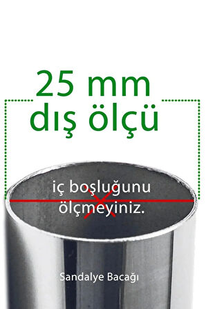 16 Adet Şeffaf 25 Mm Pvc Sandalye Profil Ayak Pabucu Sessiz Yumuşak Sandalye Zemin Koruyucu