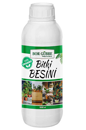 Organik Sıvı Bitki Gübresi 1lt- Yeşil Bitkiler İçin Vitamin-Yeşil Yapraklı Bitkilere Özel Bitki Besini