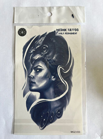 Çift 4 adet Birden3 hafta Kalıcı  Geçici yapıştırma Dövme 18x11 cm