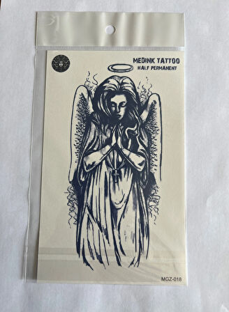 Mistik 4 adet Birden3 hafta Kalıcı  Geçici yapıştırma Dövme 18x11 cm