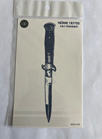 Mücadele 4 adet Birden3 hafta Kalıcı  Geçici yapıştırma Dövme 18x11 cm