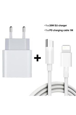 20w Iphone Tüm Serilerle Uyumlu Hızlı Şarj Aleti Kablo Adaptör 5 6 7 8 X 11 12 13 14 Pro Max