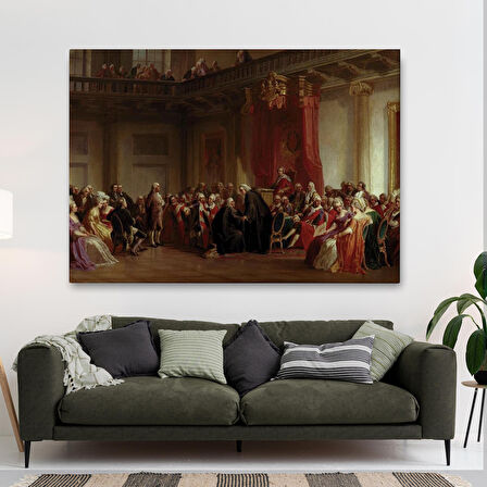 Benjamin Franklin Danışma Meclisi Huzuruna Çıkıyor Tablosu-6542