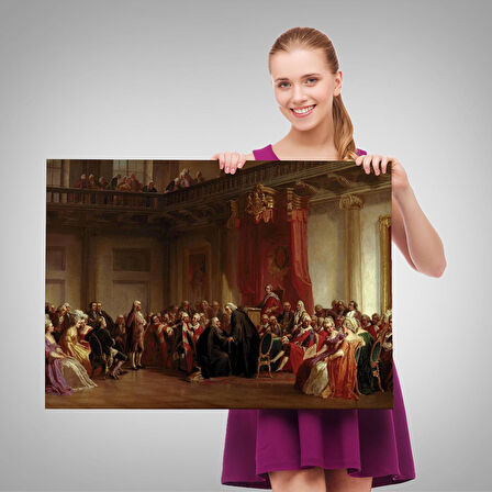 Benjamin Franklin Danışma Meclisi Huzuruna Çıkıyor Tablosu-6542