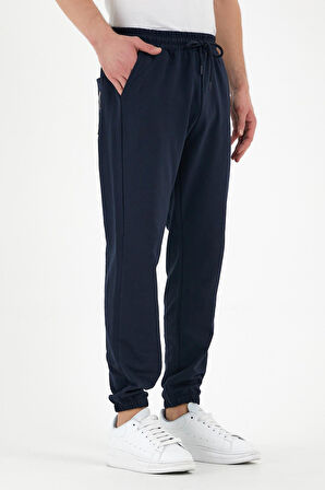  Erkek Eşofman Altı Etiketli Arka ve Yan Cepli Regular Fit Lastik Paça