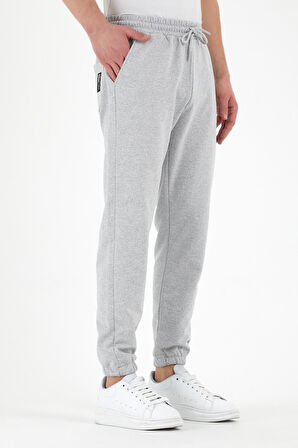  Erkek Eşofman Altı Etiketli Arka ve Yan Cepli Regular Fit Lastik Paça