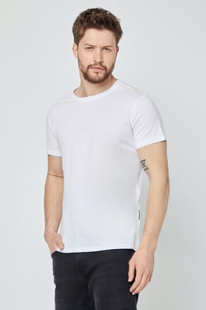 METALIC Erkek Çok Renkli T- Shirt Regular Fit Rahat Kesim Bisiklet Yaka 5'li Basic Tişört Paketi