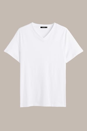 METALIC Erkek Çok Renkli T- Shirt Regular Fit Rahat Kesim V Yaka 3'lü Basic Tişört Paketi