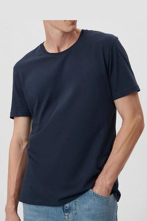 Erkek Çok Renkli T- Shirt Regular Fit Rahat Kesim Bisiklet Yaka 4'lü Basic Tişört Paketi MTLCO35-4