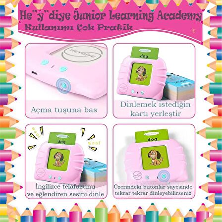  He”y”diye Junior Learning Academy  İngilizce Sesli Eğitim Kartları