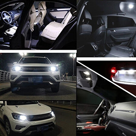 Balp 2 Adet Sarı Renk T10 Dipsiz LED Ampul 24 Ledli Park Ampulü Gündüz Farı Yüksek Işık Güçlü