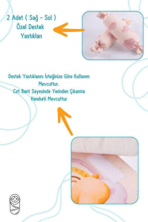 Bebek Reflü Yatağı, Fermuarlı, Yıkanabilir Kılıf, Özel Üretim