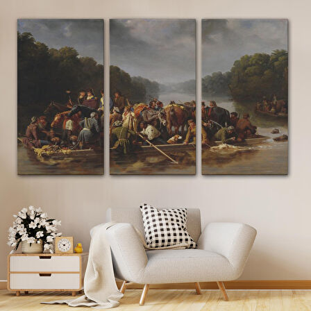 Marion Peedee'yi Geçiyor Tablosu - William Tylee Ranney-6544