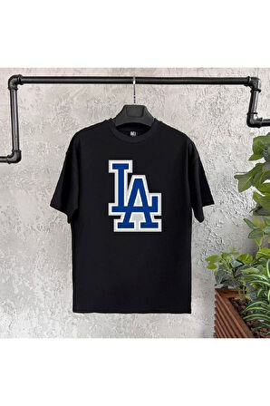 La 2 Baskılı Beyaz Erkek Tshirt