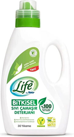 Life By Fakir%100 Bitkisel Bazlı Vegan Sıvı Çamaşır Deterjanı 1500 ml