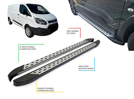 CUSTOM PANEL VAN UZUN ŞASE NOKTALI YAN BASAMAK 2012 2013 2014 2015 2016 2017 2018 2019 2020 2021 2022 2023