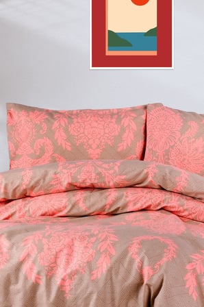 aytunç firuze %100 pamuklu tek kişilik nevresim takımı 160x220 cm