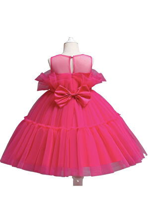 Petityu Tutu Fiyonklu Seker Pembe Dogumgunu Elbisesi