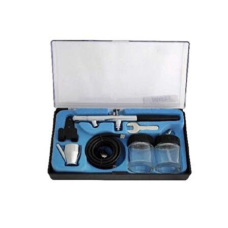 Muzi ABS128 Airbrush Set Pistole Boya Tabancası 