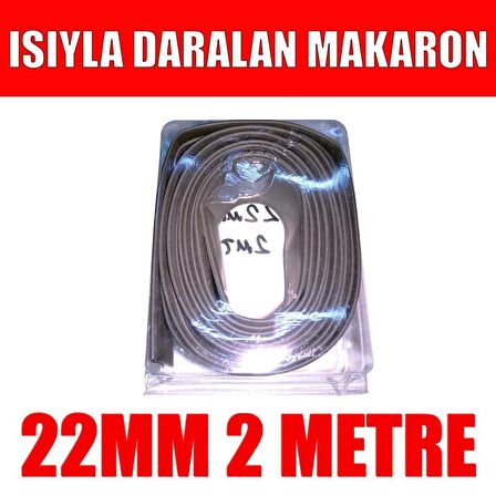 WOER ISIYLA DARALAN MAKARON 22mm (12mm Daraldığında) - 2 Metre