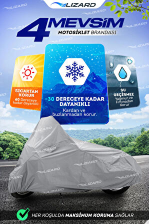 Bajaj Pulsar Ns 150 Topcase, Arka Çanta Uyumlu  Motosiklet Branda, Motor Örtüsü , Çadır