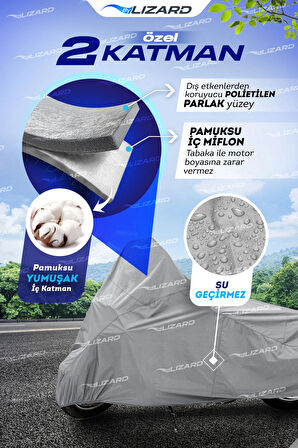Kymco Dink 200i  Topcase, Arka Çanta Uyumlu  Motosiklet Branda, Motor Örtüsü , Çadır