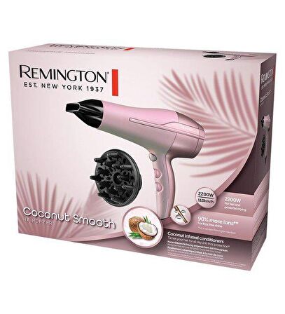 Remington D5901 E51 2200 W AC Motor Sıcak ve Soğuk Saç Kurutma Makinesi