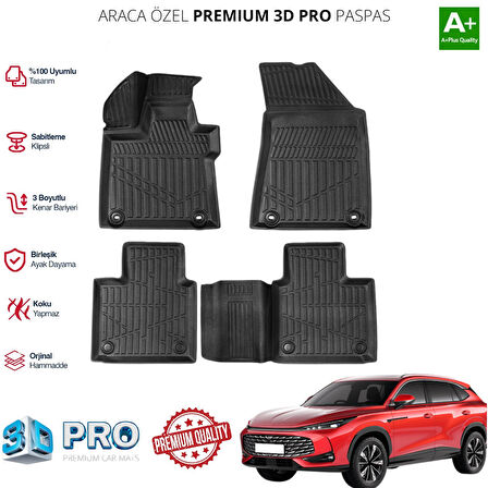 MG HS TURBO HYBRİD ARACA ÖZEL 3D PASPAS 2024 2025 2026