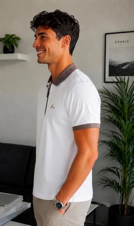 Erkek Regular Fit Rahat Kesim Polo Yaka %100 Pamuk Tişört