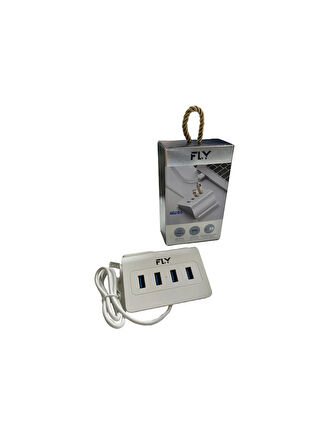 FLY 4'LÜ USB ÇOKLAYICI HUB ŞARJ STANDI,PC-MAC UYUMLU 1X TYPE-C ÇIKIŞLI