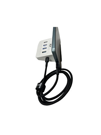 FLY 4'LÜ USB ÇOKLAYICI HUB ŞARJ STANDI,PC-MAC UYUMLU 1X TYPE-C ÇIKIŞLI