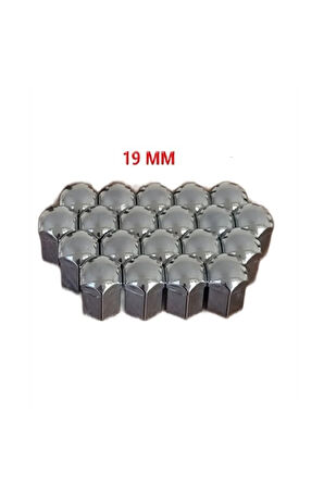 Viteksa Bijon Kapağı Düz 19mm Krom 20li Set