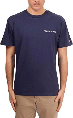Tommy Jeans Erkek Tişört Kısa Kollu TJM CLSC Linear Göğüs Tişörtü DM0DM15790