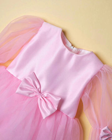 KIZ ÇOCUK TÜTÜ DETAYLI ÖZEL GÜN ELBİSESİ DOĞUMGÜNÜ - DÜĞÜN