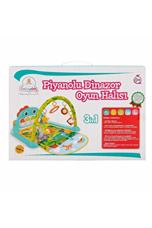 Babycim Piyanolu Dinazor Oyun Halısı Aktivite Oyun