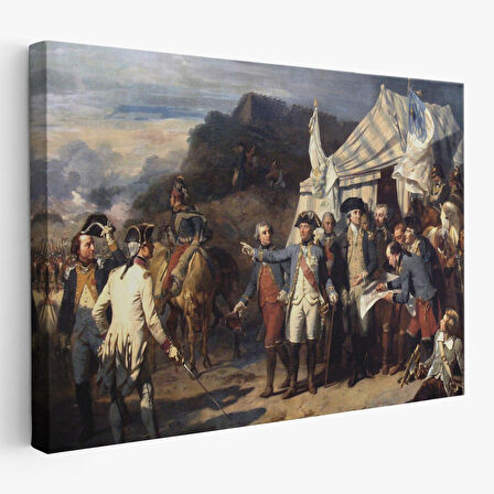 Yorktown Kuşatması Tablosu - Couder Yorktown Versailles-6546