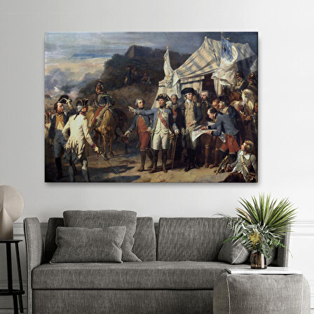 Yorktown Kuşatması Tablosu - Couder Yorktown Versailles-6546