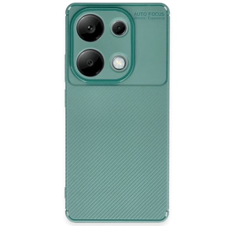 Xiaomi Redmi Note 13 Pro 4G Kılıf Auto Focus Karbon Kapak - Koyu Yeşil