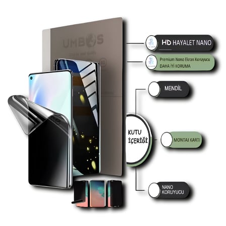 Motorola E15 NANO Ekran Koruyucu ULTRA İnce Esnek - Hd Şeffaf Hayalet - Umbos